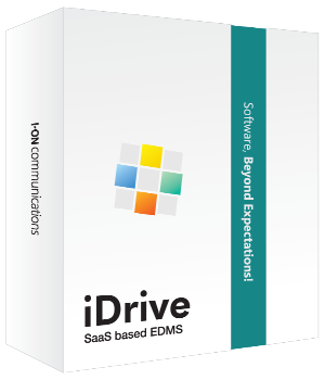 [아이온커뮤니케이션즈의 신제품 ‘SaaS based EDMS 1.0(이하 iDrive 1.0)’ 제품패키지 모습]